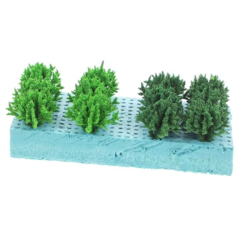 Operitacx 1 Schachtel Miniatur Strauchcluster Modellbau Zubehör Langlebiges Leichtes Kunststoffmaterial DIY für Sandtisch Modelleisenbahn Puppenhaus Garten Dekoration Zufällige Farbe von Operitacx
