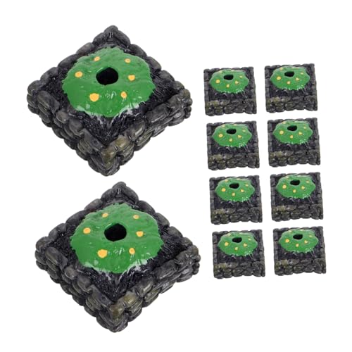 Operitacx 10 Stück Base Miniaturbasis Gartenschmuck Mikrolandschaft Miniatur-basisgelände Miniaturzubehör Für Den Landschaftsbau Terrarium Miniaturfiguren in Loser Schüttung Plastik von Operitacx
