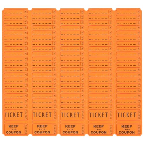 Operitacx 100 Stück Tombola-Scheine nummeriert Ticket Eintrittstickets Tombola Einzeln Etikettieren für Ticket Umkleidekabinenpapier Kinoetikett Lotterie Gelb Gewinner Getränk Operitacx 100 Stück Tombola-Scheine nummeriert Ticket Eintrittstickets Tombola Einzeln Etikettieren für Ticket Umkleidekabinenpapier Kinoetikett Lotterie Gelb Gewinner Getränk von Operitacx