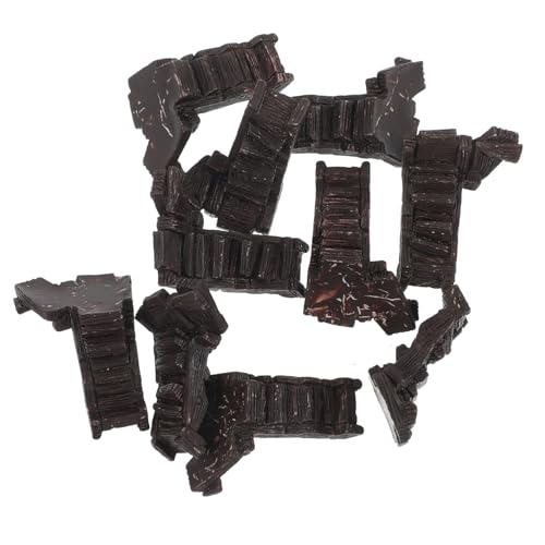 Operitacx 10Stücke Miniature Staircase Decoration for Dollhouse Tiny House Furniture Accessory for DIY Crafting and Role Playing Scenarios von Operitacx