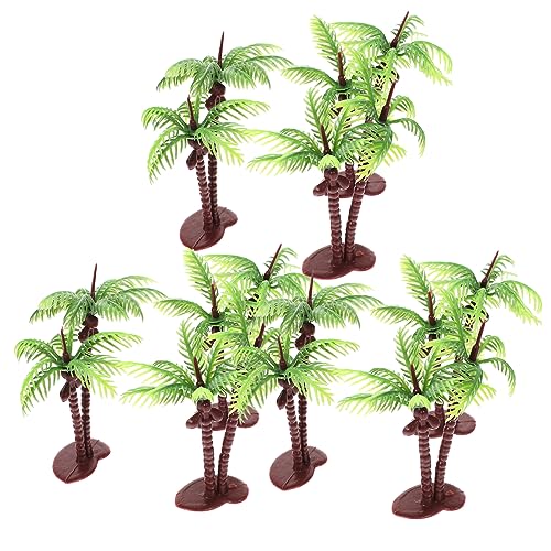Operitacx 10st Simulationsanlagenmodell Mini-pflanzendekor Miniatur Gefälschter Baum Mini-landschaftsbaummodell Schwimmbad Halter Grüner Landschaftsbaum Miniaturbäume Zum Basteln Farn PVC von Operitacx