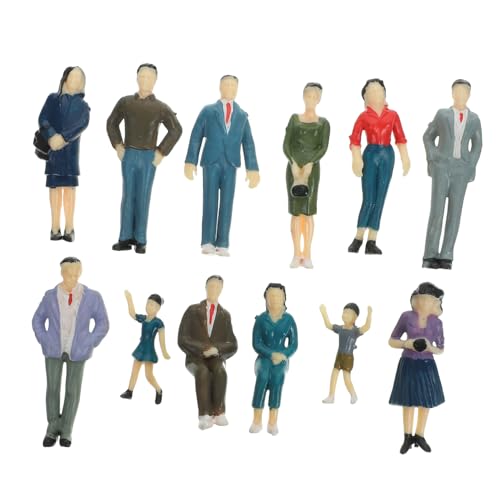Operitacx 12 Teiliges Simulationscharaktermodell Verschiedene Posen Personenmodell Minifiguren Spur O Personen Mini Personenfiguren Für Szenerie Charaktere Bemalte Figuren Winzige Operitacx 12 Teiliges Simulationscharaktermodell Verschiedene Posen Personenmodell Minifiguren Spur O Personen Mini Personenfiguren Für Szenerie Charaktere Bemalte Figuren Winzige von Operitacx