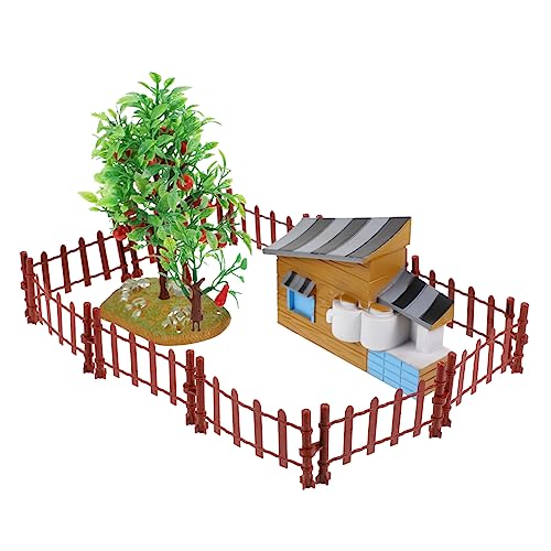 Operitacx 13St Simulierter Hauszaun Kinderspielzeug Rasenverzierungen im Freien Spielset für Kinder Spielzeuge Modelle Verzierung der Hausszene Farmszenenmodell Miniatur der Zaun Requisiten von Operitacx