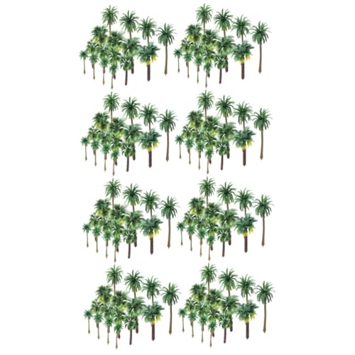Operitacx 144 STK künstliche Kokospalme Bäume für die Modelleisenbahn modellbahn Landschaft Anlage Landschaft DIY bäume Minibäume Kokosnussbaum Baummodell Modell liefert künstlicher Baum von Operitacx