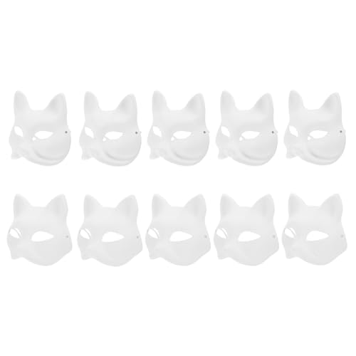 Operitacx 15 Stück Katzen Masken Katzenmaske Bemalbare Weiße Katzenmaske Therian-Tiermaske Leere Katzenmaske Zum Bemalen Von Halben Für Diy Halloween Cosplay Masken Operitacx 15 Stück Katzen Masken Katzenmaske Bemalbare Weiße Katzenmaske Therian-Tiermaske Leere Katzenmaske Zum Bemalen Von Halben Für Diy Halloween Cosplay Masken von Operitacx
