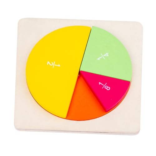 Operitacx 2 Stck. Lernspielzeug aus Holz Bildungsressourcen für Brüche Bunte Puzzles für Mathe Lehrmittel Bruchverständnis und Mathematikfähigkeiten von Operitacx