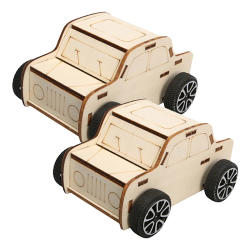 Operitacx 2 Stück DIY Holzauto Bausatz Teilig Bastelset Holzspielzeug Wissenschaftsspielzeug Fördert Kreativität und Motorik für Kinderzimmerdekoration Operitacx 2 Stück DIY Holzauto Bausatz Teilig Bastelset Holzspielzeug Wissenschaftsspielzeug Fördert Kreativität und Motorik für Kinderzimmerdekoration von Operitacx