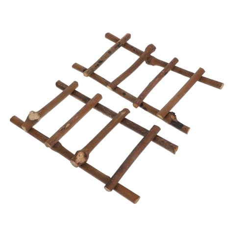 Operitacx 2 Stück Rattan Leiter Modell für Mikro Landschaftsdekoration DIY Bastelzubehör für Puppenhaus und Miniaturgärten Leicht und Langlebig Operitacx 2 Stück Rattan Leiter Modell für Mikro Landschaftsdekoration DIY Bastelzubehör für Puppenhaus und Miniaturgärten Leicht und Langlebig von Operitacx