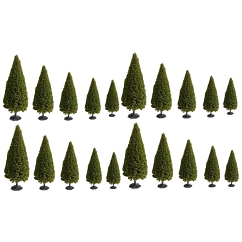 Operitacx 20 STK Baummodell gefälschte Bäume künstliche Palmen Grün Artificial Tree kunstpflanze Christbaumschmuck Ornament DIY handgefertigte Kiefern Mikrolandschaftsmaterial Weihnachtsbaum von Operitacx