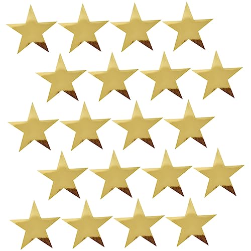 Operitacx 20 Stück Teiliges Doppelseitig Bedruckte Papiersterne Goldene Sterne Dekoration für Hochzeitsfeier Fotorequisiten Wand und Tischdeko Leicht und Vielseitig Einsetzbar von Operitacx