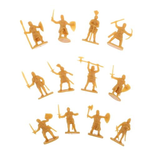 Operitacx 200 Stück Mini Mittelalterliche Soldaten Figuren Präzise Kleine Ritter Modelle aus Kunststoff für Historische Sammler Lernspiele und Detaillierte Armee-szenen von Operitacx