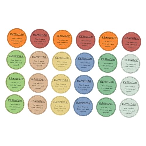 Operitacx 24 Blatt Positiver Etikettenaufkleber lustige Sticker Aufkleber für Sticker für Kinderplantafel für zu Hause Klassenzimmer müssen haben Tags für Häkelartikel Papier von Operitacx