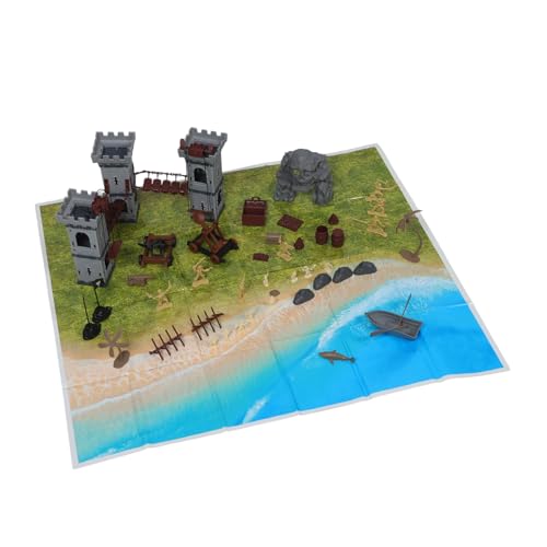 Operitacx 293 Stück Teiliges Miniatur-kriegsfiguren Piraten-Ritter-Modellen Detailreiche Militärspielzeuge für DIY-sandtisch-zubehör für Interaktives Geschichts Schlachtenszenen-Spiel von Operitacx