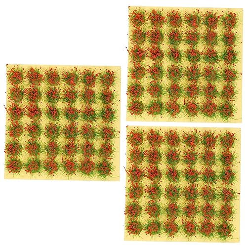 Operitacx 3 Blätter Graskorn Miniatur-Wargaming-Terrain Miniatur-Vegetationsgruppe Pflanzendekor Modelle Statisches Grasbüschelmodell DIY falsche Bahn künstliche Blumen Sandkasten von Operitacx