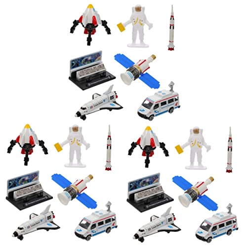Operitacx 3 Sätze Luft- und Raumfahrtmodell Kinder geschirrset Spielzeug Geschenke für Kinder Geburtstag neujahrsgeschenk 3D-Modell Astronaut Kinderspielzeug Modelle Puzzle von Operitacx