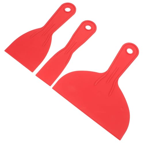 Operitacx 3 Stück Spachtelmesser-Set Malerkitt Kunststoffkelle Tapetenwerkzeuge Kunststoffglätter Plastikschaber Farbspachtel Spachtelmesser Aus Kunststoff Kittspatel Gipswerkzeuge Rot PVC Operitacx 3 Stück Spachtelmesser-Set Malerkitt Kunststoffkelle Tapetenwerkzeuge Kunststoffglätter Plastikschaber Farbspachtel Spachtelmesser Aus Kunststoff Kittspatel Gipswerkzeuge Rot PVC von Operitacx