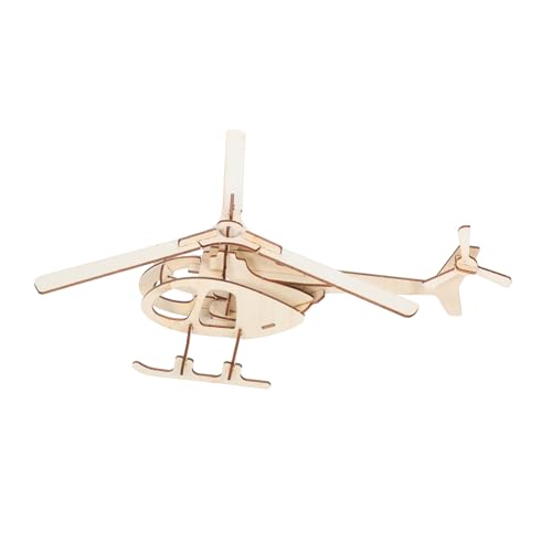 Operitacx 3 Stück Teiliges Holzflugzeug Bausatz Set Bemalbares DIY Flugzeug Modell Einfache Montage ohne Werkzeug Lernspielzeug für Pädagogisches Indoor Outdoor Bastelset von Operitacx