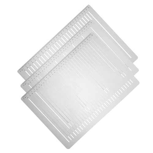 Operitacx 3 Stück Teiliges Line Stencil Templates aus Langlebigem Kunststoff Präzise Lineal-schablonen mit Abstand für Studium Zeichnen Schreiben Prüfungen und Kreative Projekte Operitacx 3 Stück Teiliges Line Stencil Templates aus Langlebigem Kunststoff Präzise Lineal-schablonen mit Abstand für Studium Zeichnen Schreiben Prüfungen und Kreative Projekte von Operitacx