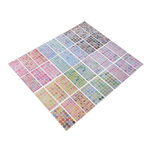 Operitacx 36 Blatt Farbenfrohe Runde Aufkleber Selbstklebende Etiketten für Kreative Dekoration für Planer Notizen und Organisation im Büro oder Zuhause Operitacx 36 Blatt Farbenfrohe Runde Aufkleber Selbstklebende Etiketten für Kreative Dekoration für Planer Notizen und Organisation im Büro oder Zuhause von Operitacx