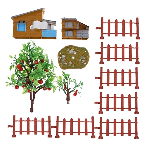 Operitacx 39 STK Simulierter Hauszaun Kinderspielzeug Bauernhof Spielset Mini-Puppenhaus Modelle Spielzeuge Verzierung der Hausszene Hausmodell Puzzle schmücken PVC von Operitacx