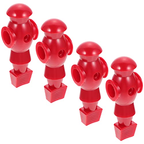 Operitacx 4-Teilige Ersatzteile Für Tischfußballfiguren – Professionelles Tischfußballspieler-Set (Rot) Für Turnier-Tischfußballspiele – Langlebiges Zubehör Für Fußballmaschinen Aus von Operitacx