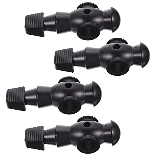 Operitacx 4-Teilige Ersatzteile Für Tischfußballfiguren – Professionelles Tischfußballspieler-Set (Schwarz) Für Turnier-Tischfußballspiele – Langlebiges Zubehör Für Fußballmaschinen Aus von Operitacx
