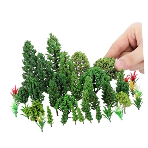 Operitacx 40 Stück Teiliges Miniatur Bäume Stabile Kunststoff Mini Modellbäume für Diorama Landschaft für DIY Basteln Architektur Modelleisenbahn Puppenhaus und Schulprojekte Operitacx 40 Stück Teiliges Miniatur Bäume Stabile Kunststoff Mini Modellbäume für Diorama Landschaft für DIY Basteln Architektur Modelleisenbahn Puppenhaus und Schulprojekte von Operitacx