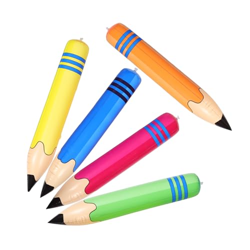 Operitacx 5 Stück Aufblasbare Riesen Bleistifte PVC für Kindergarten Lernhilfe und Sportspiele Vielseitig als Hammer Hantel Goldstab Sicher und Leicht Tragbar Farbenfrohe Deko für Operitacx 5 Stück Aufblasbare Riesen Bleistifte PVC für Kindergarten Lernhilfe und Sportspiele Vielseitig als Hammer Hantel Goldstab Sicher und Leicht Tragbar Farbenfrohe Deko für von Operitacx