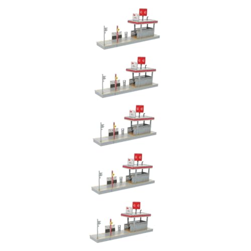 Operitacx 5 Stück DIY Bahn Station Modell mit Polierter Oberfläche Leichter Miniatur Bahn Plattform für Pädagogisches für Kreative und Modellbau von Operitacx