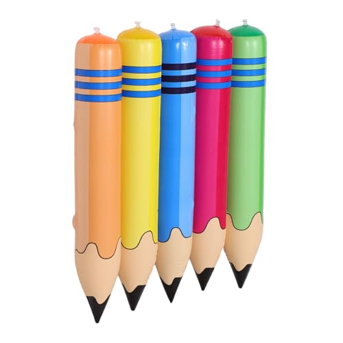 Operitacx 5 Stück Giant Aufblasbare Buntstifte PVC für Kindergarten Schulanfang Party Dekorationen Vielseitig Einsetzbar als Hammer Hantel und Ring Sicher und Tragbar Operitacx 5 Stück Giant Aufblasbare Buntstifte PVC für Kindergarten Schulanfang Party Dekorationen Vielseitig Einsetzbar als Hammer Hantel und Ring Sicher und Tragbar von Operitacx
