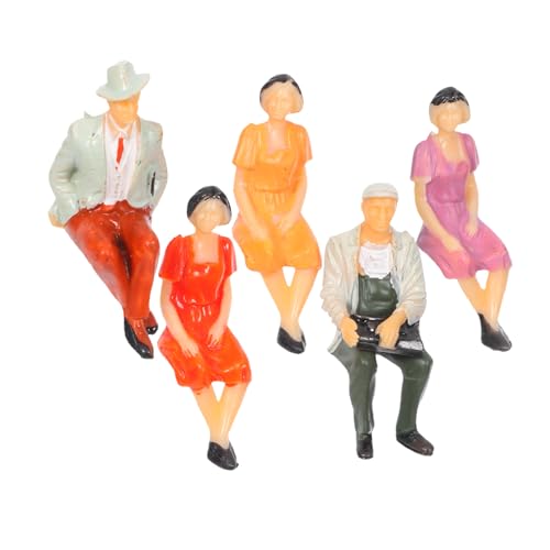 Operitacx 5 Stück Maßstab Bunte Realistische Sitzende Figuren Menschen Für Dioramen Architektur Landschaften von Operitacx