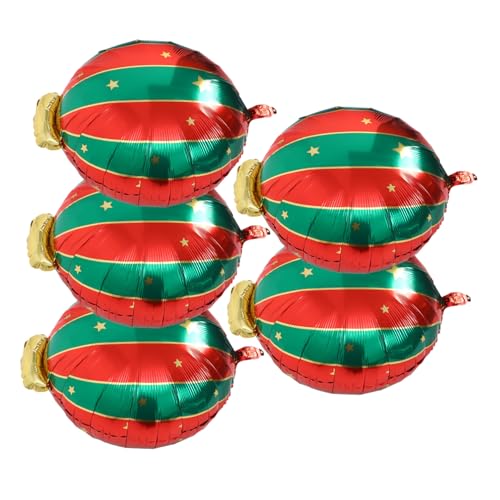 Operitacx 5 Stück Teiliges Weihnachtsballon Aluminiumfolie Dekorative Partyballons für Fröhliche Weihnachtsfeiern Vielseitig Einsetzbar als Hintergrund und Tischdekoration Operitacx 5 Stück Teiliges Weihnachtsballon Aluminiumfolie Dekorative Partyballons für Fröhliche Weihnachtsfeiern Vielseitig Einsetzbar als Hintergrund und Tischdekoration von Operitacx