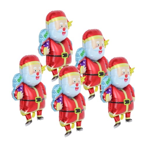 Operitacx 5 Stück Weihnachtsmann Aluminiumfolie Luftballons Langlebige Weihnachtsdeko für Party Tischdekoration Vielseitig Verwendbar für Wand Tür Fenster Festliche Xmas Atmosphäre Operitacx 5 Stück Weihnachtsmann Aluminiumfolie Luftballons Langlebige Weihnachtsdeko für Party Tischdekoration Vielseitig Verwendbar für Wand Tür Fenster Festliche Xmas Atmosphäre von Operitacx