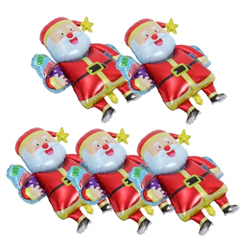 Operitacx 5 Stück Weihnachtsmann-Ballon Aluminiumfolienballons Ballonverzierungen Ballondekoration dekorativer Partyballon exquisites Ballondekor Party-Ballon- Operitacx 5 Stück Weihnachtsmann-Ballon Aluminiumfolienballons Ballonverzierungen Ballondekoration dekorativer Partyballon exquisites Ballondekor Party-Ballon- von Operitacx