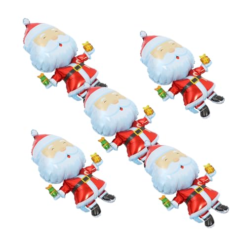 Operitacx 5 Stück Weihnachtsmann-Ballon luftballons Party-Ballon- Aluminiumfolienballons Folienballons für den Urlaub Ballonverzierungen dekorativer Partyballon Urlaub Hüpfburgen Operitacx 5 Stück Weihnachtsmann-Ballon luftballons Party-Ballon- Aluminiumfolienballons Folienballons für den Urlaub Ballonverzierungen dekorativer Partyballon Urlaub Hüpfburgen von Operitacx