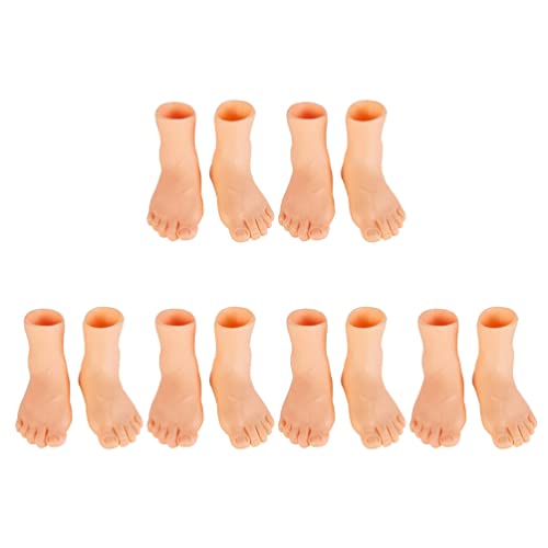 6 Paar Finger Füße Puppe Kleine Füße Set Links Rechts Kleine Füße für Lustiges Spiel Kleine Füße Finger für Puppenspiel Party Begünstigt Spiele Performance Kinder von Operitacx