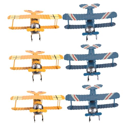 Operitacx 6 Stück Metall Flugzeug Modell Eisen Retro Anhänger für Kinderzimmer Büro Kindergarten und Partys Operitacx 6 Stück Metall Flugzeug Modell Eisen Retro Anhänger für Kinderzimmer Büro Kindergarten und Partys von Operitacx