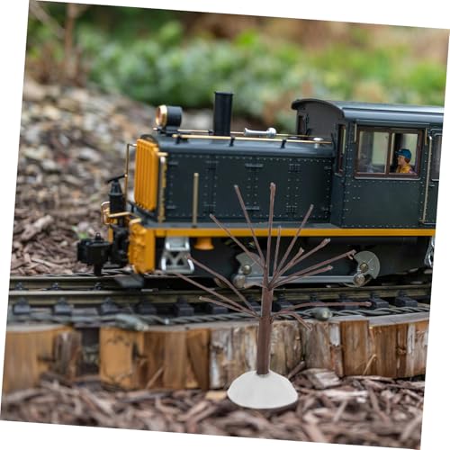 Operitacx 6 Stück Teiliges Miniatur Baum Set Braune Künstliche Bäume für Diorama Landschaft Dekoration Zubehör für Ferienszene von Operitacx