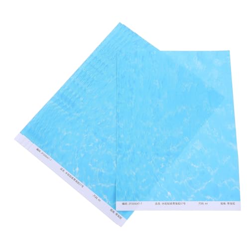 Operitacx 6 Stück Wasserwellen Sticker Wassereffekt Papierfolie Flexible Wasserstruktur Aufkleber Für Miniaturlandschaften Sandtisch Fluss See Pool Diorama Modellbau von Operitacx