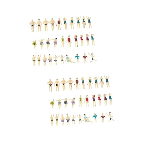 Operitacx 60 STK Charakterpuppenmodell Perlenkette Für Puppen Schaufensterpuppen Plastische Ornamente Personenfiguren Skalieren Gefälschtes Menschenmodell Mini-dekor PVC Badeanzug Gemalt von Operitacx