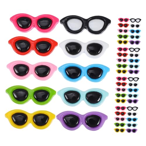 Operitacx 60 Stück Halbrunde Harzcharms Mini Sonnenbrillen Verzierungen für Handy Dekorationen Bastelbedarf für Schmuckherstellung und Kreative Projekte Operitacx 60 Stück Halbrunde Harzcharms Mini Sonnenbrillen Verzierungen für Handy Dekorationen Bastelbedarf für Schmuckherstellung und Kreative Projekte von Operitacx