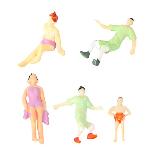 Operitacx 6St Farb simulations Puppe Desktop Sandtischfigurenmodelle Küchendezir Mini Ornament Figurenmodell Dekoration Figur Modellschmuck Schurke schmücken Marionette Dekorationen Plastik von Operitacx