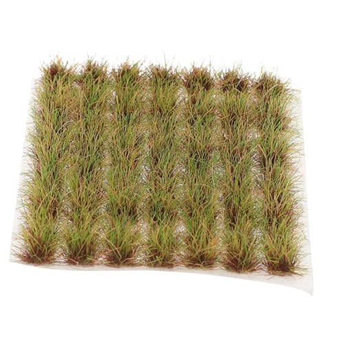 Operitacx 70 Stück Eisenbahn Gras Modell Diorama Grasbüschel Eisenbahn Kunstrasen Gras Modell Mikro Landschaftsmodell Miniatur Statikgras Miniatur Kunstrasen Cluster Grün von Operitacx