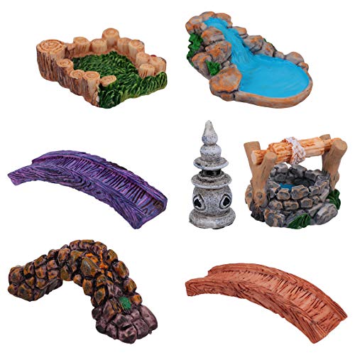 Operitacx 8 Stück Deko-Accessoires Für Mikrolandschaften Landschaftsschmuck Dekoration Teich Drinnen Klein Feengartenzubehör Im Freien Zwerge Ornamente Brücke Winzig Harz Operitacx 8 Stück Deko-Accessoires Für Mikrolandschaften Landschaftsschmuck Dekoration Teich Drinnen Klein Feengartenzubehör Im Freien Zwerge Ornamente Brücke Winzig Harz von Operitacx