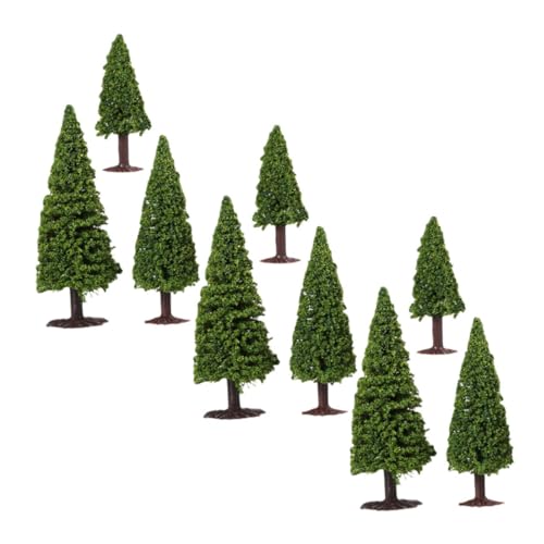 Operitacx 9 Stück Teiliges Miniatur Baum Modell Natürliche Textur Vielseitig für Sandtisch Mikro Landschaft Architektur DIY Basteln Kompakt und Langlebig Mini Bonsai Figuren für Modellbau von Operitacx