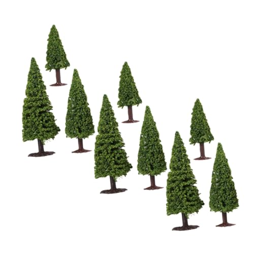 Operitacx 9 Stück Teiliges Miniaturmodell Bäume Künstliche Landschaftsbäume für Modelleisenbahn Gartendekoration DIY Modellbau Micro Landschaft von Operitacx