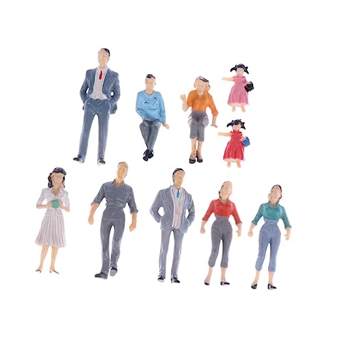 Operitacx 96 STK Simulationscharaktermodell Winzige Figuren Mini-Menschen-Figuren Zusammenklappbarer Strandkorb Spielzeuge Miniaturmodelle Von Menschen N-maßstab Sandkasten Abs Dekorationen von Operitacx