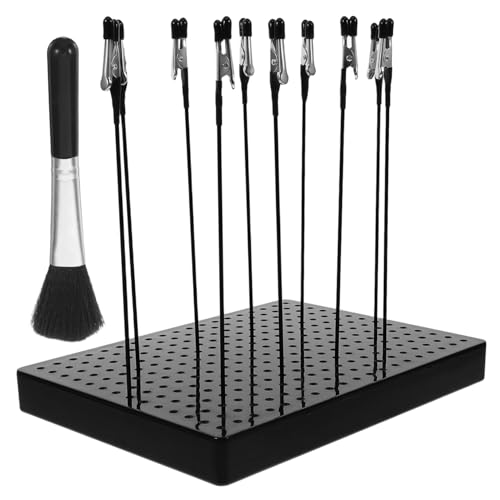 Operitacx Biegsamer Modell malständer mit Schützenden Kunststoffklemmen und Großem Sockel mit Reinigungsbürste für Airbrush Hobby Modellteile zum Präzisen Bemalen und Trocknen Operitacx Biegsamer Modell malständer mit Schützenden Kunststoffklemmen und Großem Sockel mit Reinigungsbürste für Airbrush Hobby Modellteile zum Präzisen Bemalen und Trocknen von Operitacx