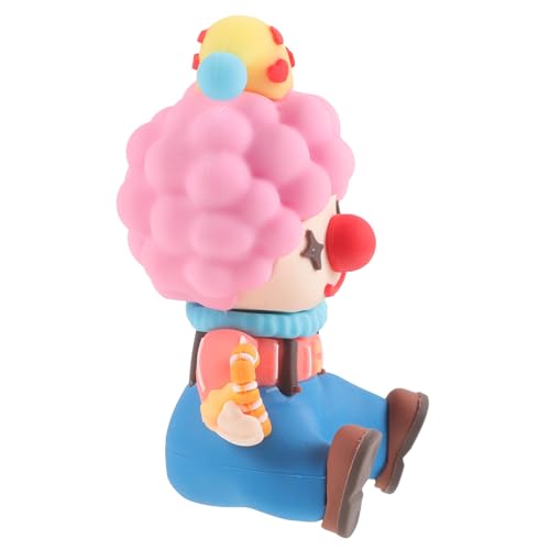 Operitacx Clown Ornamente Mini Clown Puppe Dekofigur Clowns Clown Figur Kleiner Clown Zirkus Miniatur Clown Schreibtisch Ornamente Puppenhaus Plüsch Clown Statuen Clown von Operitacx