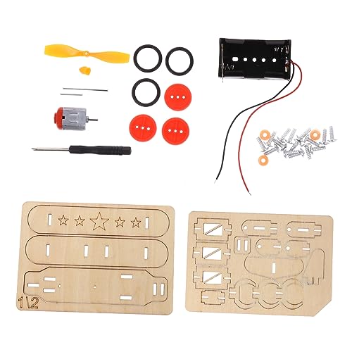 Operitacx DIY Holz Flugzeug Modell Bausatz Flugzeug Elektrisches Gleitflugzeug Lernspielzeug ohne Batterie Pädagogisches Bastelset für Jungen Mädchen von Operitacx